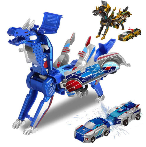 Ultimate Unicorn Car Toy 2 In 1 Creative Car Transforms Into Unicorn Robot Toy Inertial Sliding Racing Car Model Impact Deformed