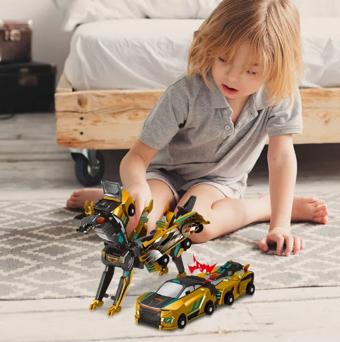 Ultimate Unicorn Car Toy 2 In 1 Creative Car Transforms Into Unicorn Robot Toy Inertial Sliding Racing Car Model Impact Deformed
