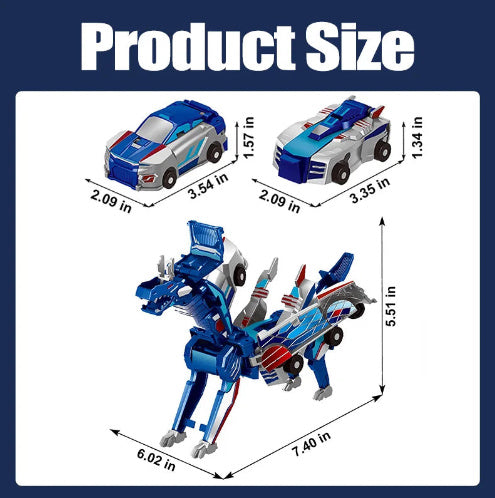 Ultimate Unicorn Car Toy 2 In 1 Creative Car Transforms Into Unicorn Robot Toy Inertial Sliding Racing Car Model Impact Deformed