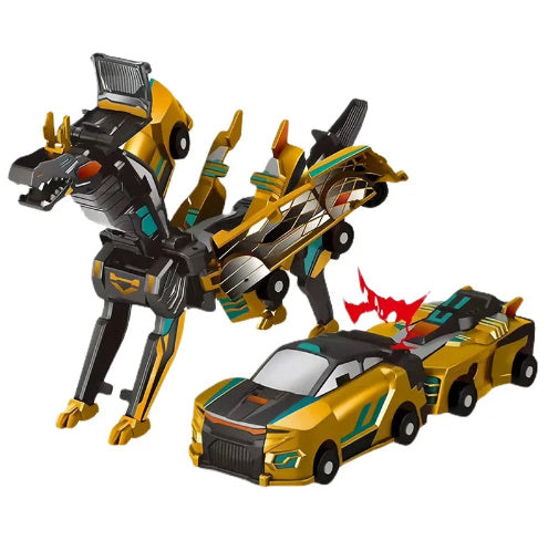 Ultimate Unicorn Car Toy 2 In 1 Creative Car Transforms Into Unicorn Robot Toy Inertial Sliding Racing Car Model Impact Deformed