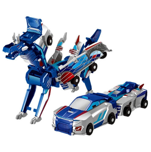 Ultimate Unicorn Car Toy 2 In 1 Creative Car Transforms Into Unicorn Robot Toy Inertial Sliding Racing Car Model Impact Deformed