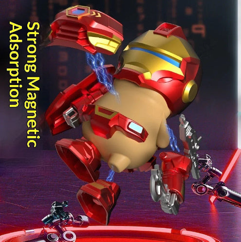 Magnetic Mechanical Capybara Robot Original Cartoon Action Figure Toys Articulated Action Figure Detachable Weapons Toy